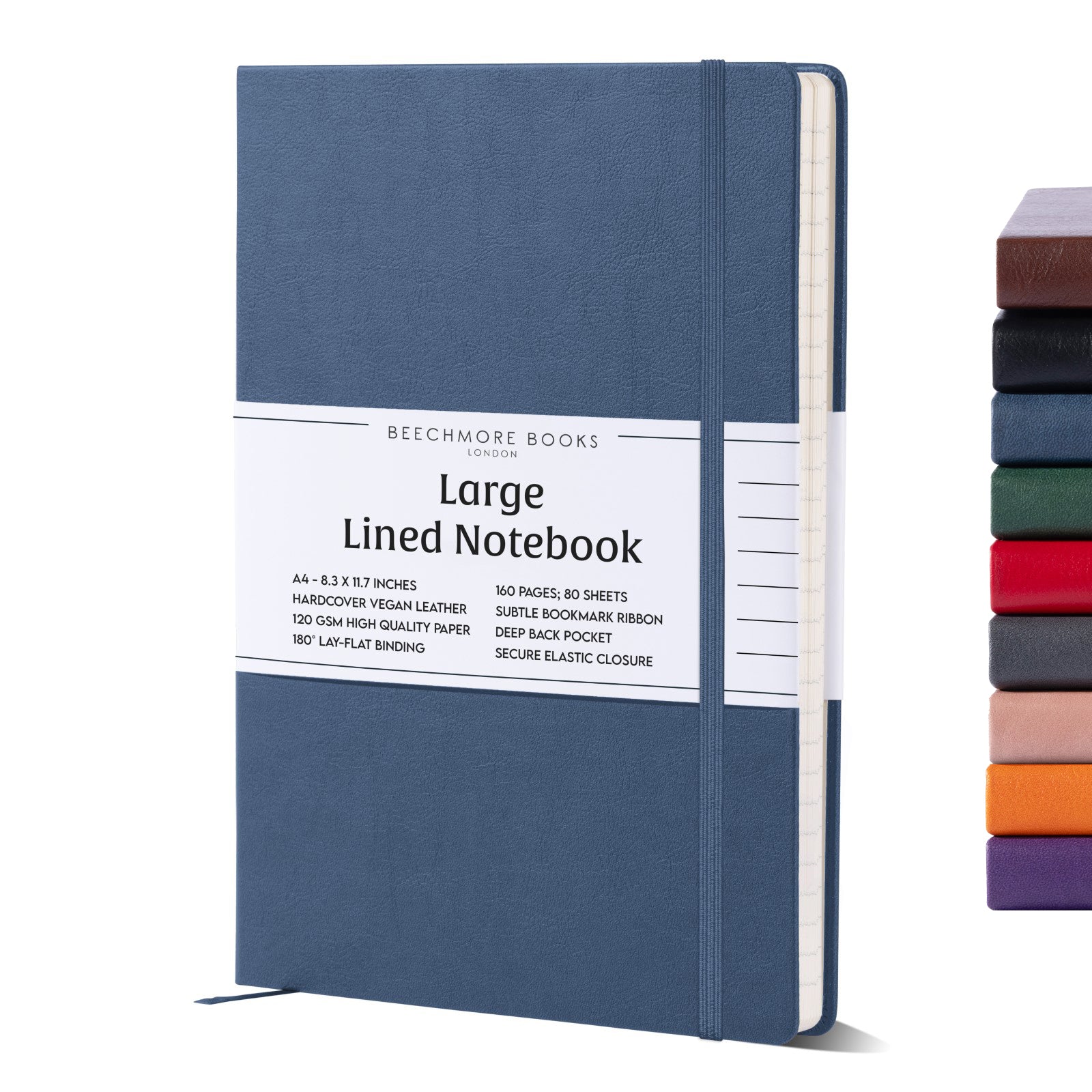 A4 Ruled Notebook - Symphony Blue