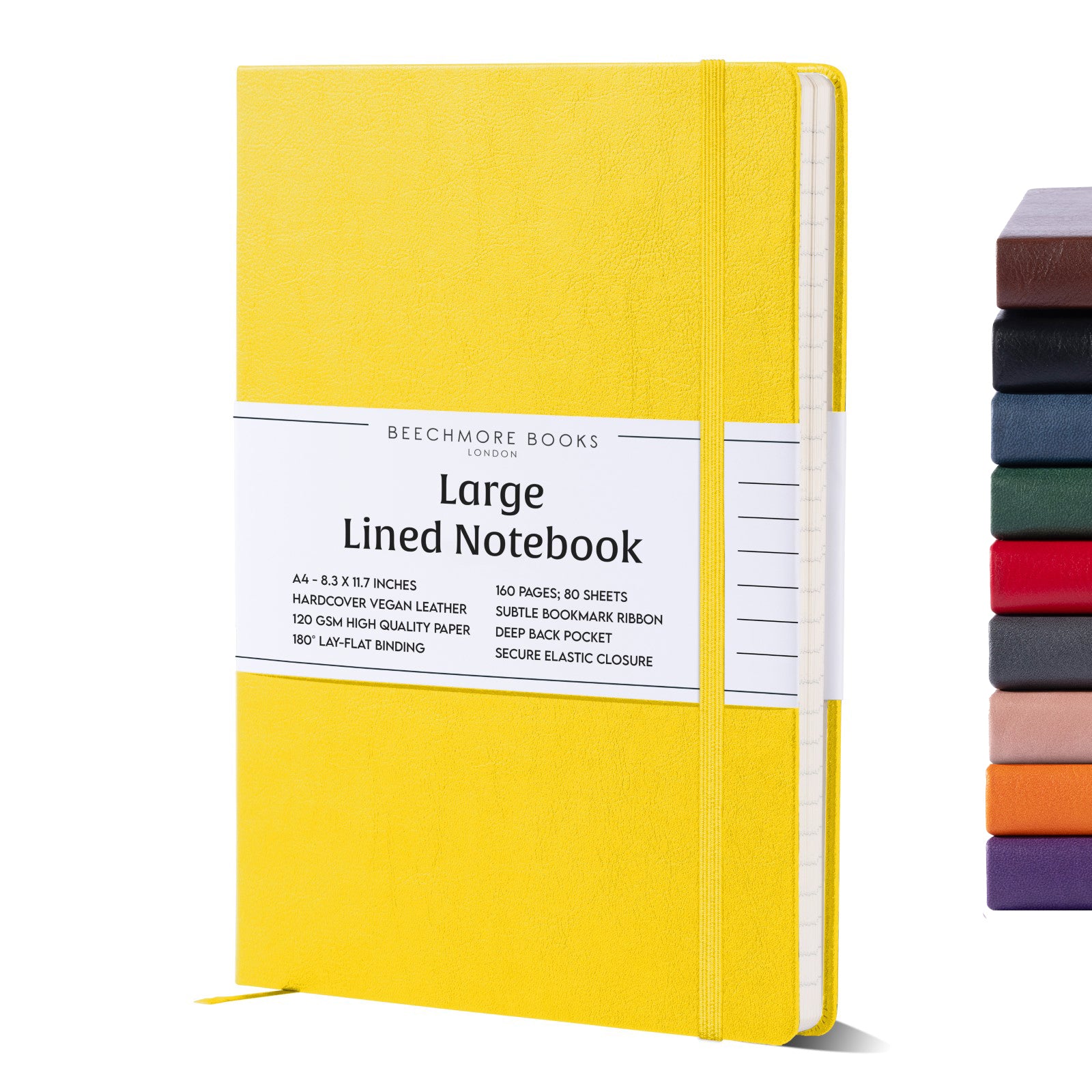 A4 Ruled Notebook - Sunshine Yellow