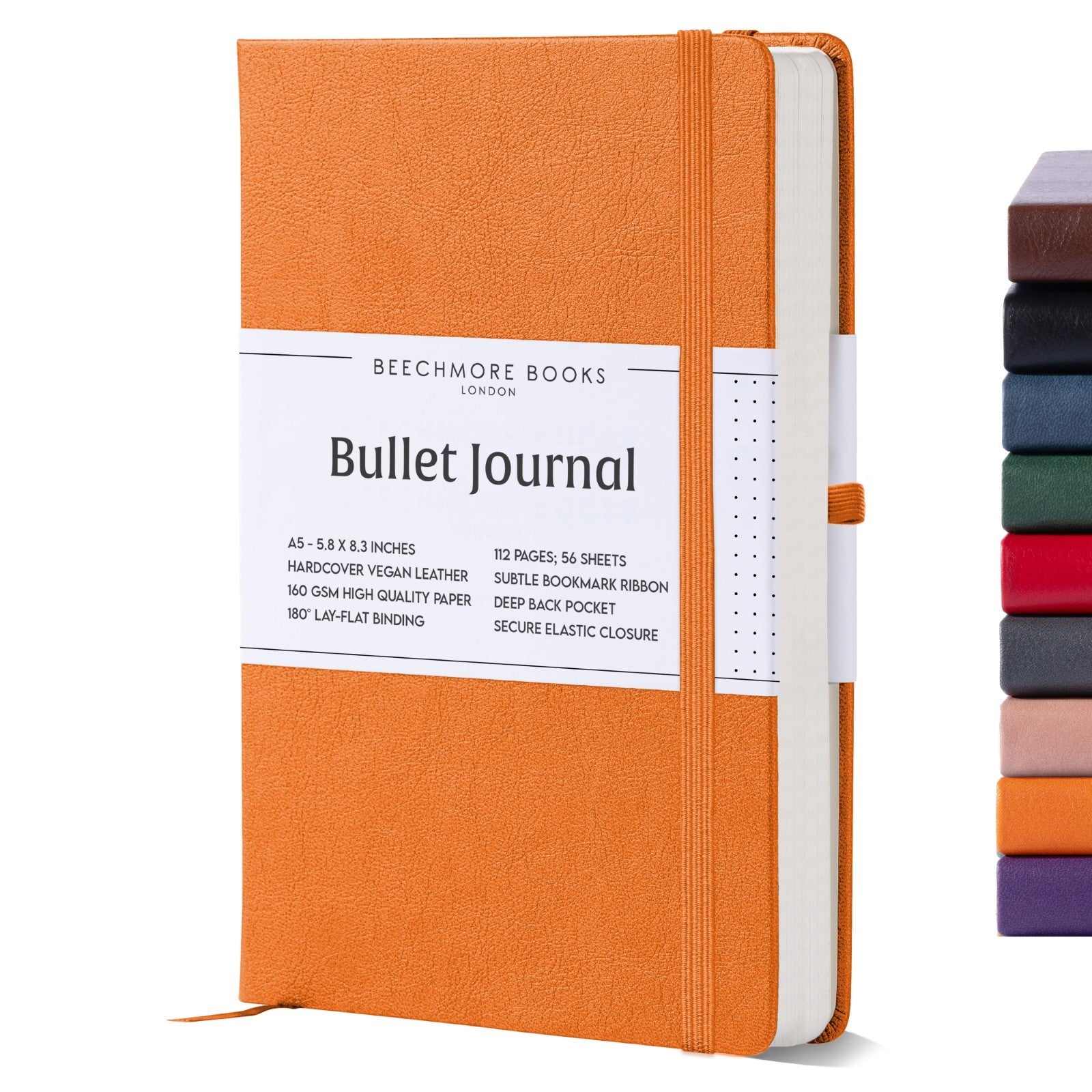 A5 Dotted Notebook - Monarch Orange