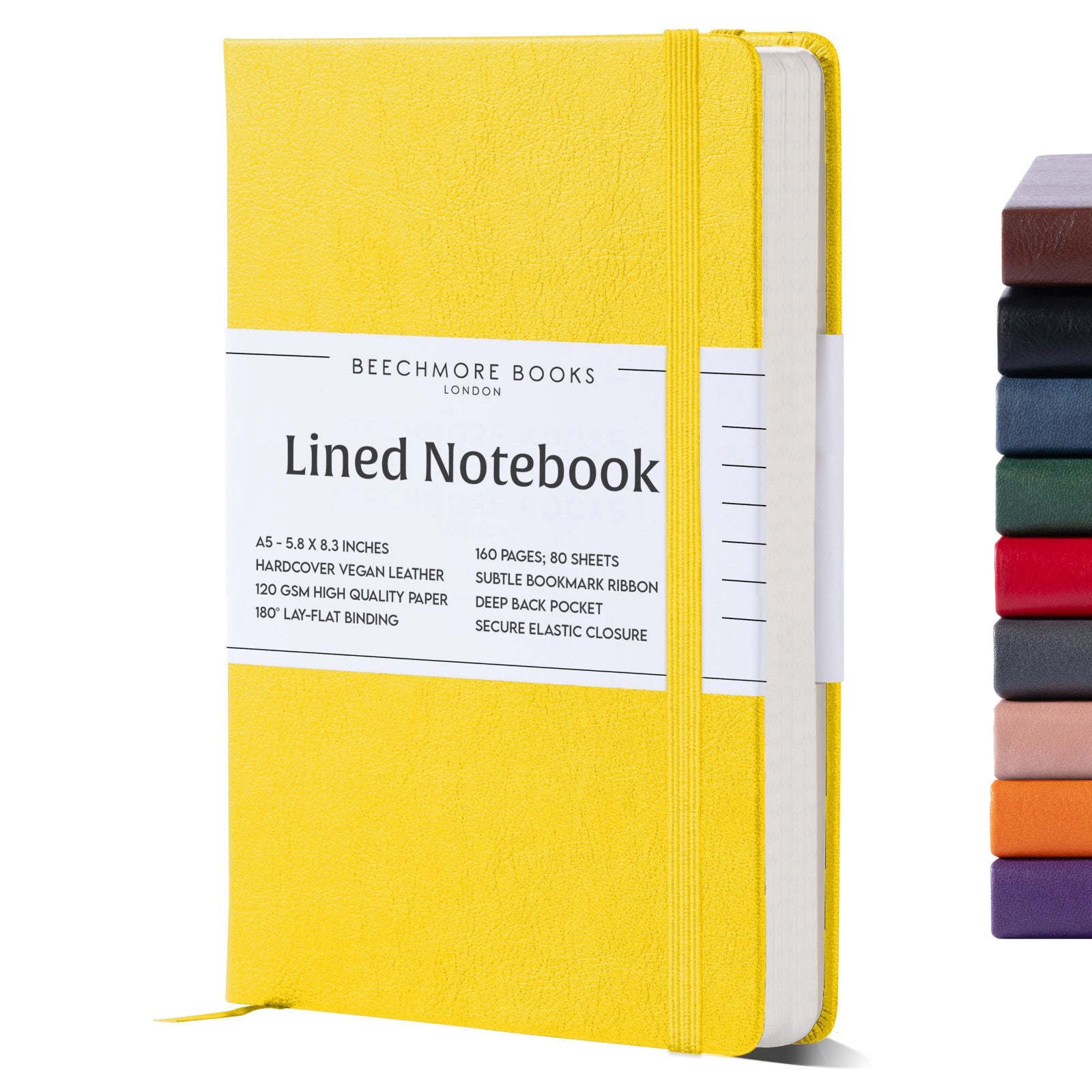 A5 Ruled Notebook - Sunshine Yellow