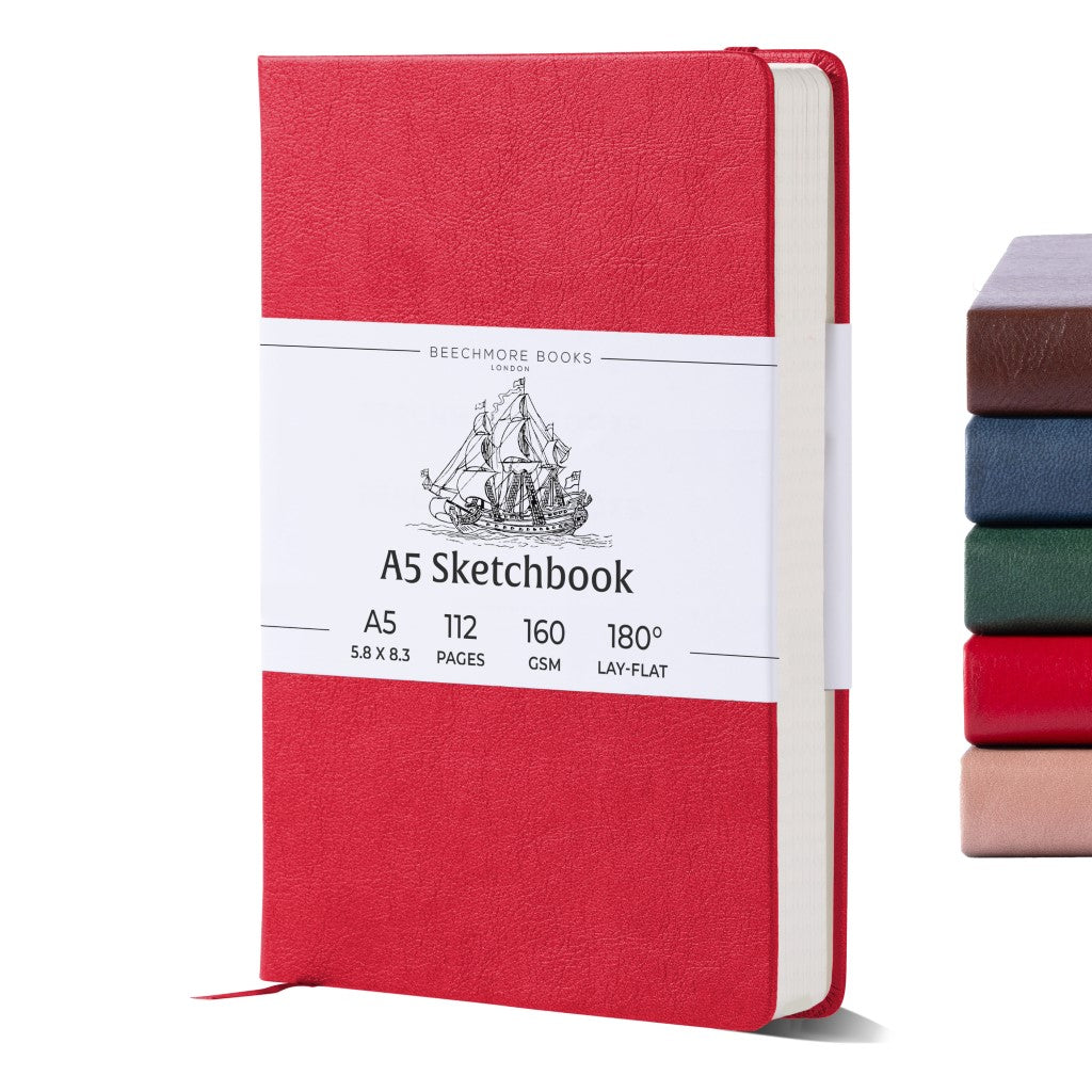 A5 Sketchbook - Scarlet Red