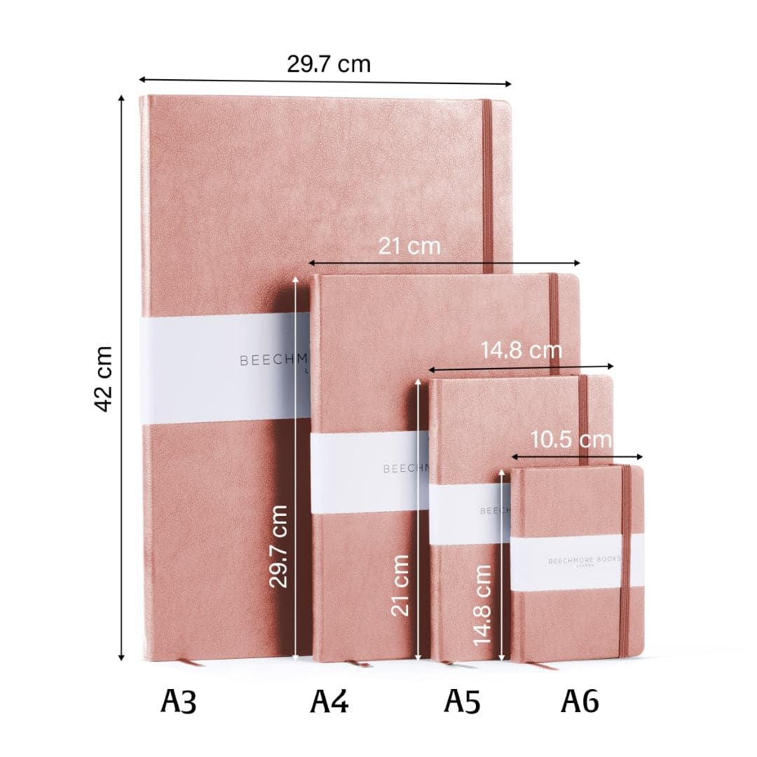 Sophisticated Rose Wood A5 graph book, where functionality meets the natural beauty of wood aesthetics.