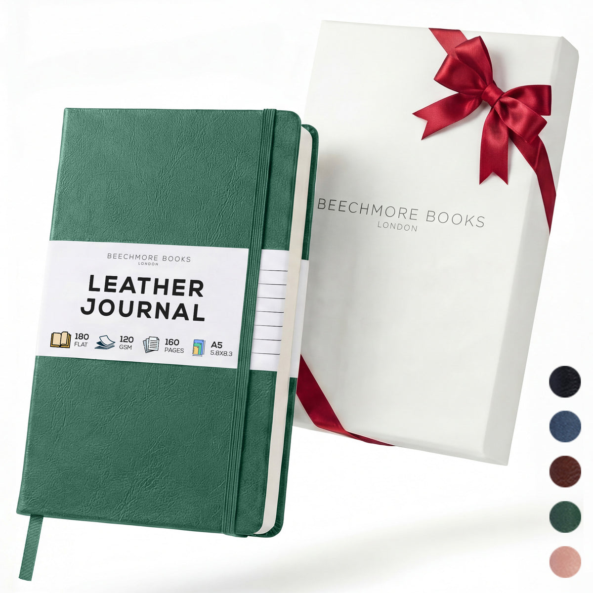 A5 Ruled Notebook - Dartmouth Green