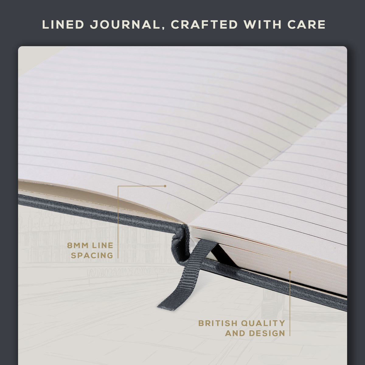 A5 Ruled Notebook - Graphite Gray