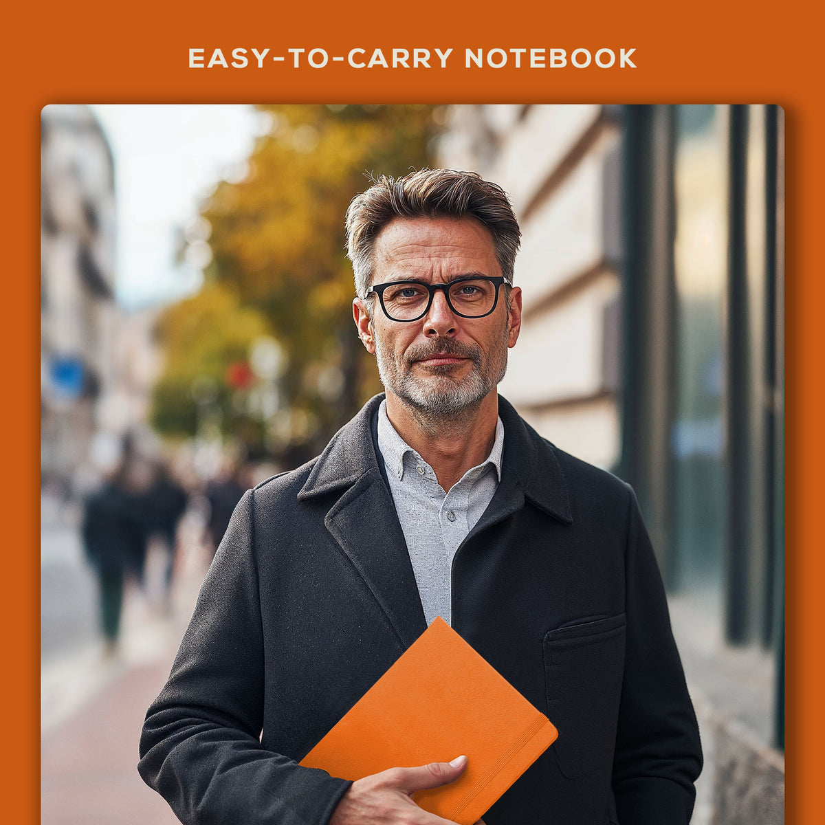 A5 Ruled Notebook - Monarch Orange