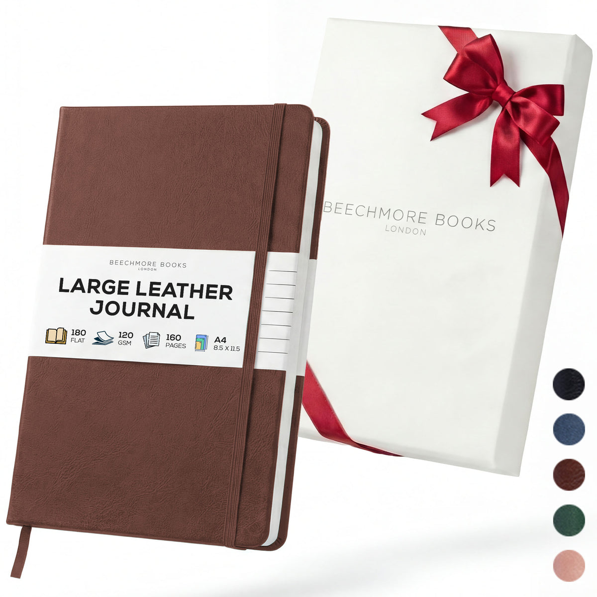 A4 Ruled Notebook - Chestnut Brown