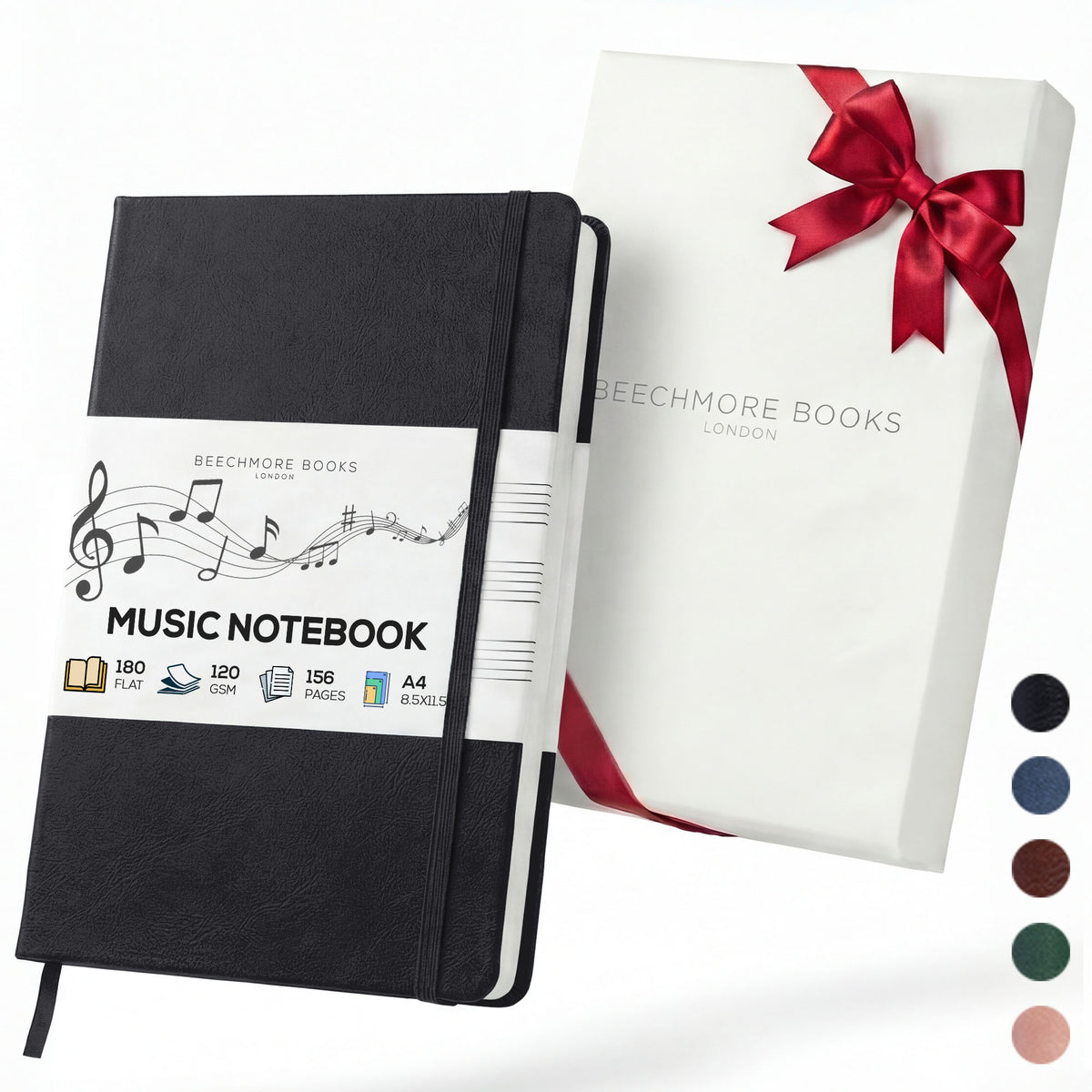 A4 Manuscript Notebook - Charcoal Black
