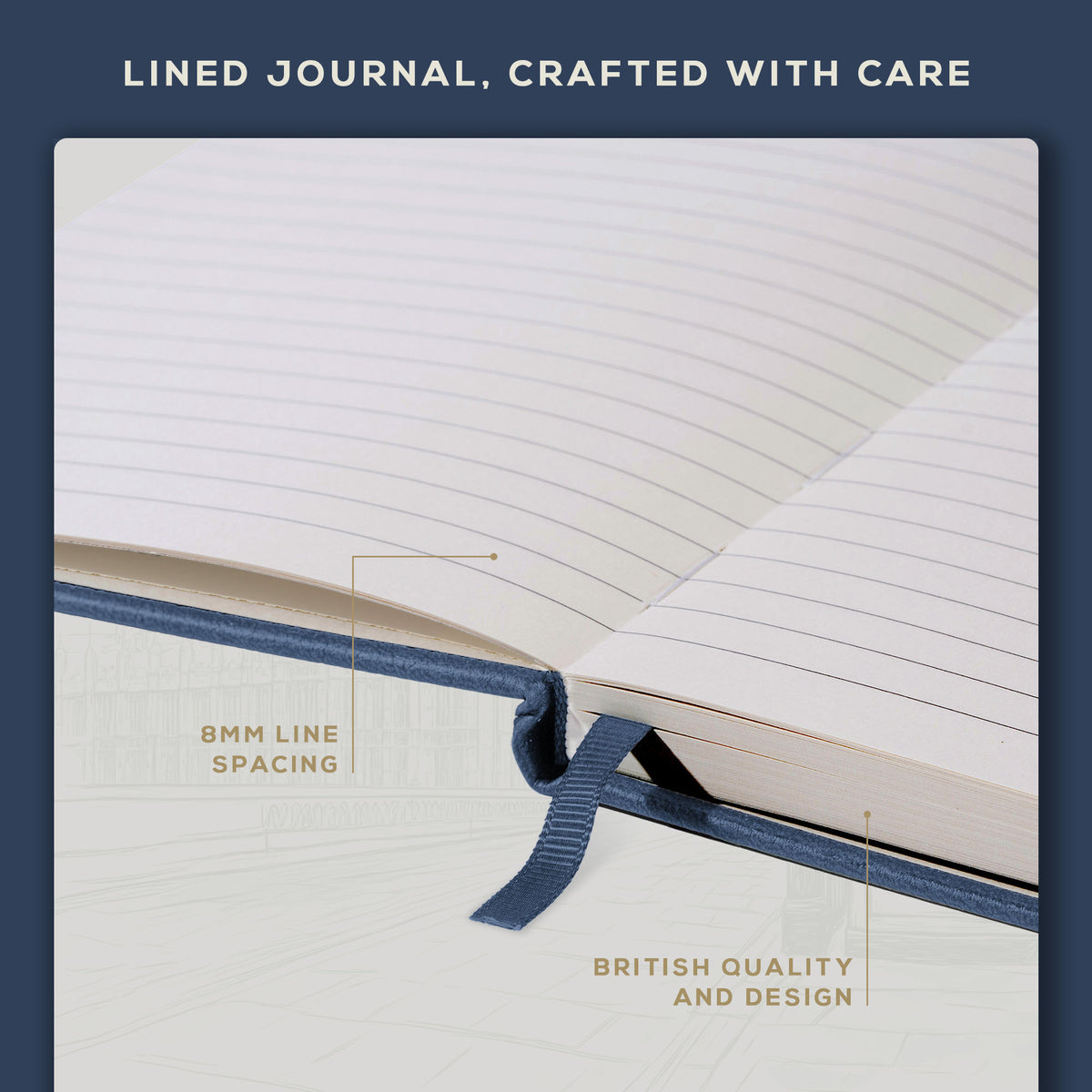 A4 Ruled Notebook - Symphony Blue