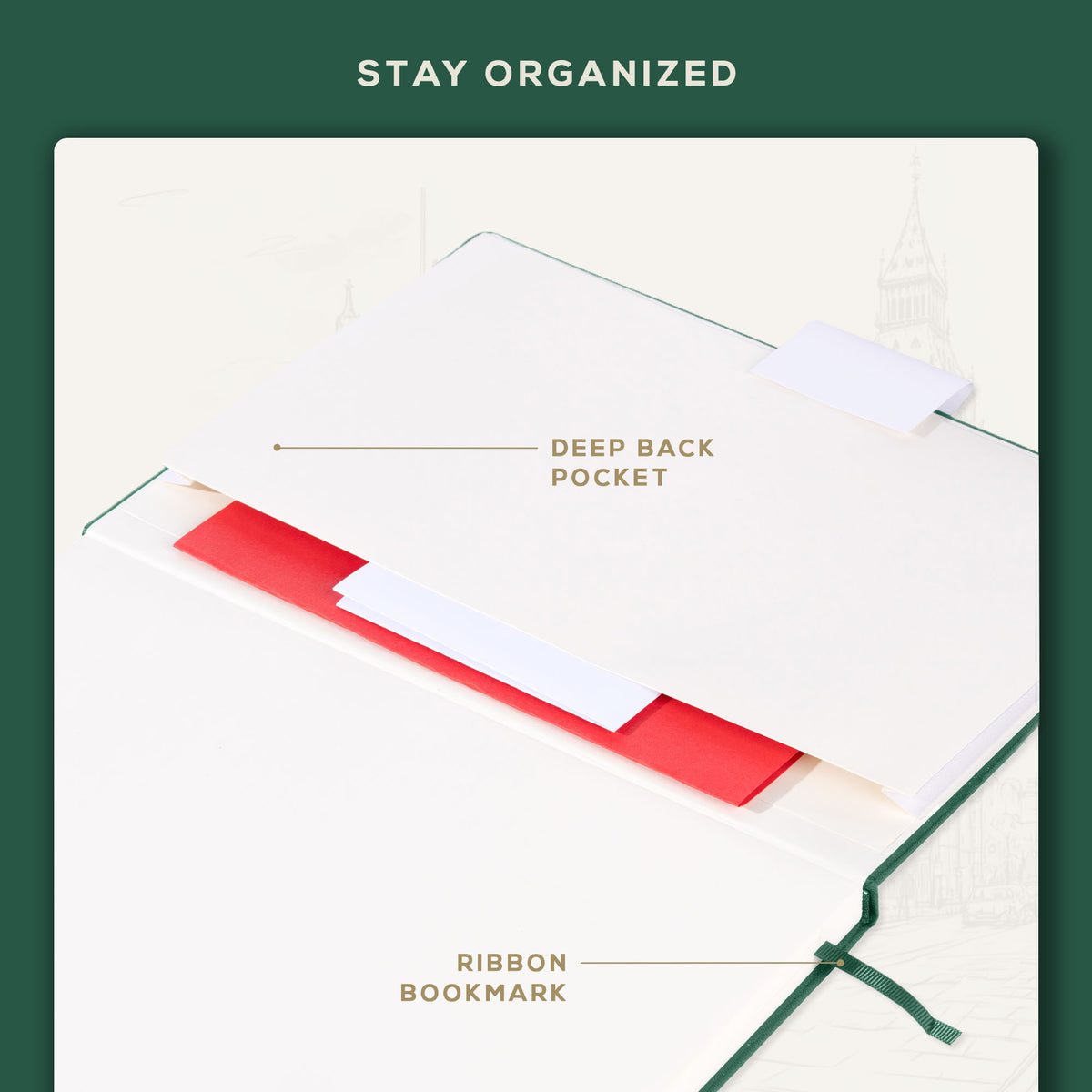 A4 Ruled Notebook - Dartmouth Green
