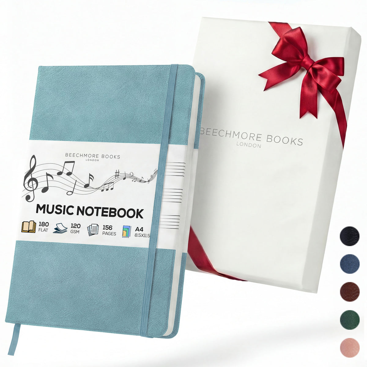 A4 Manuscript Notebook - Arctic Teal