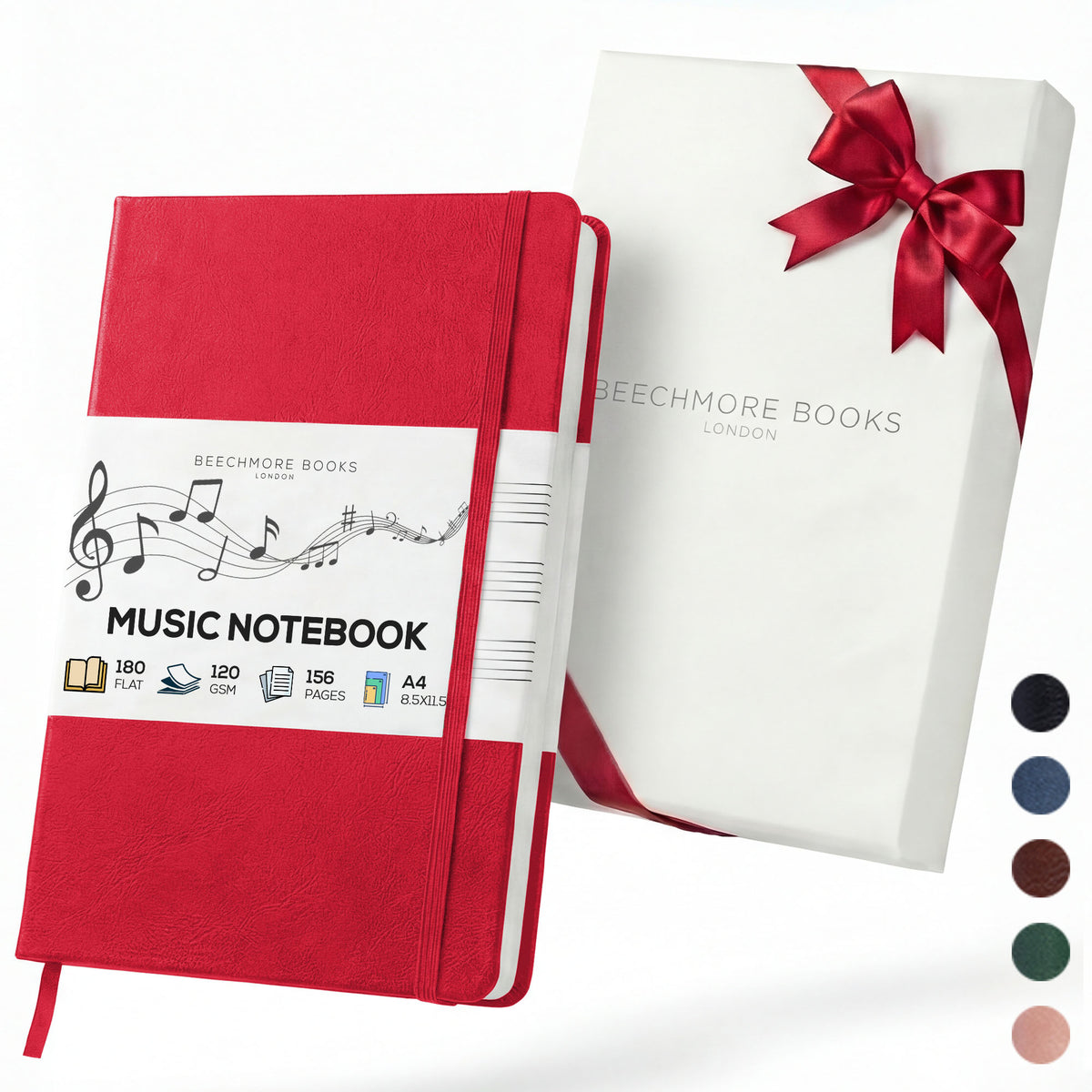 A4 Manuscript Notebook - Scarlet Red