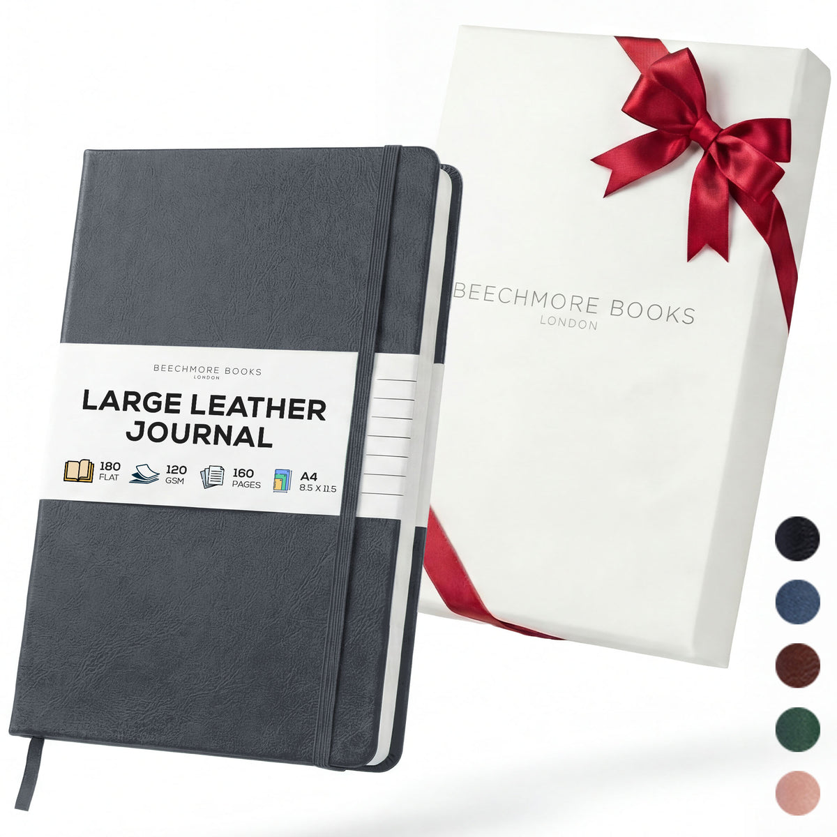 A4 Ruled Notebook - Graphite Grey