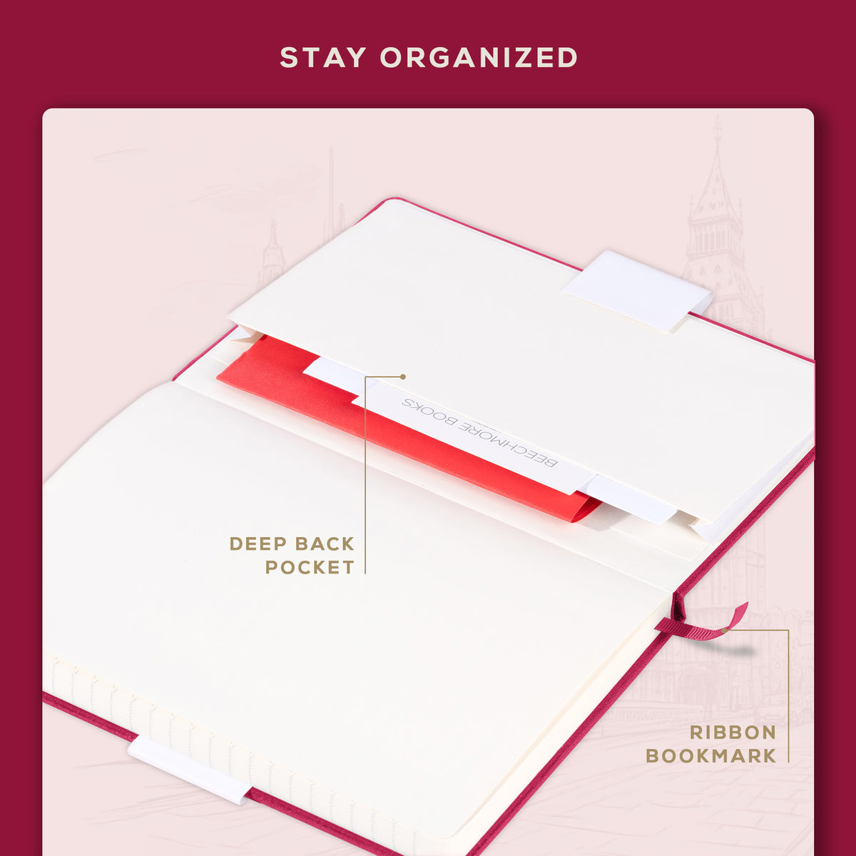 A5 Ruled Notebook - Vibrant Pink