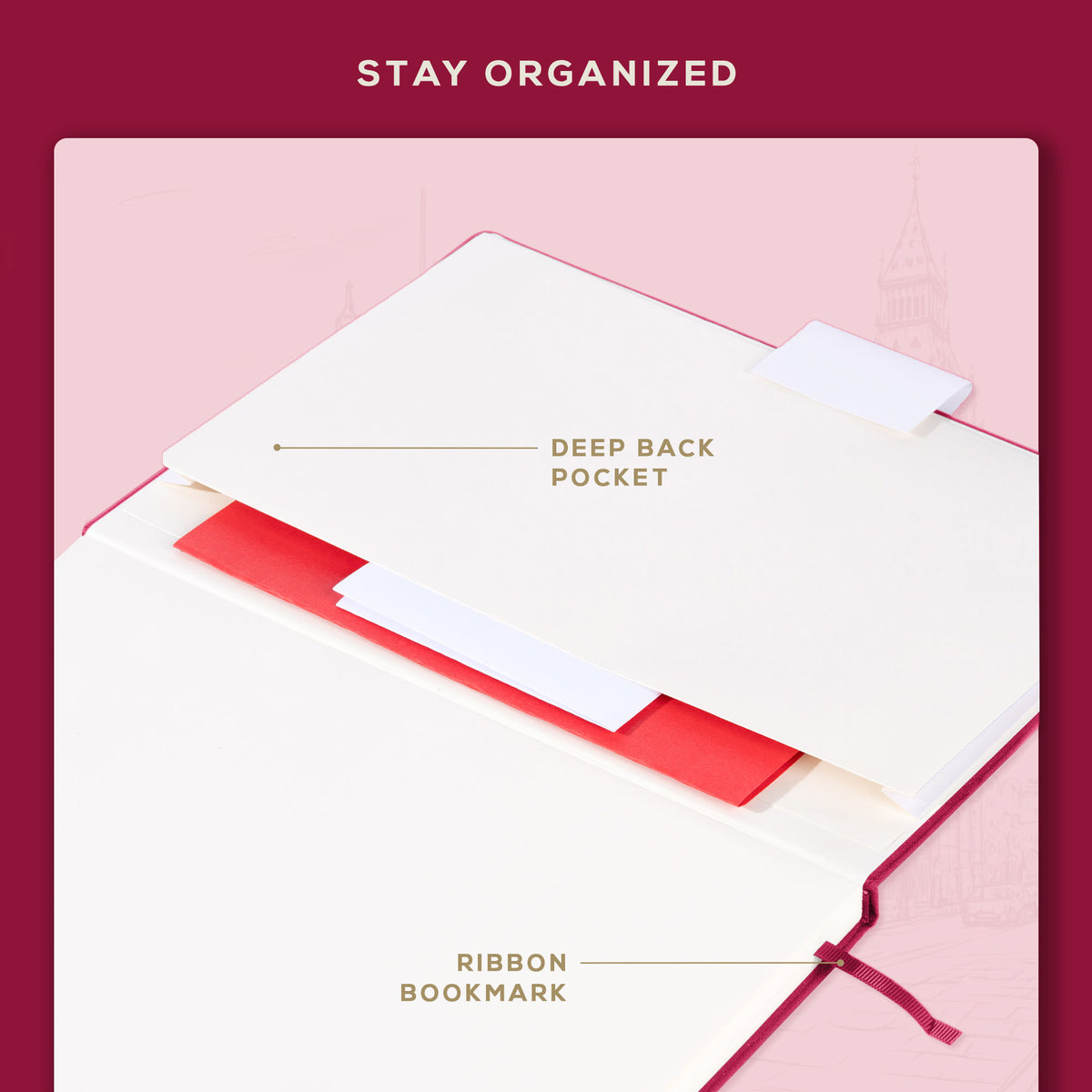 A4 Ruled Notebook - Vibrant Pink