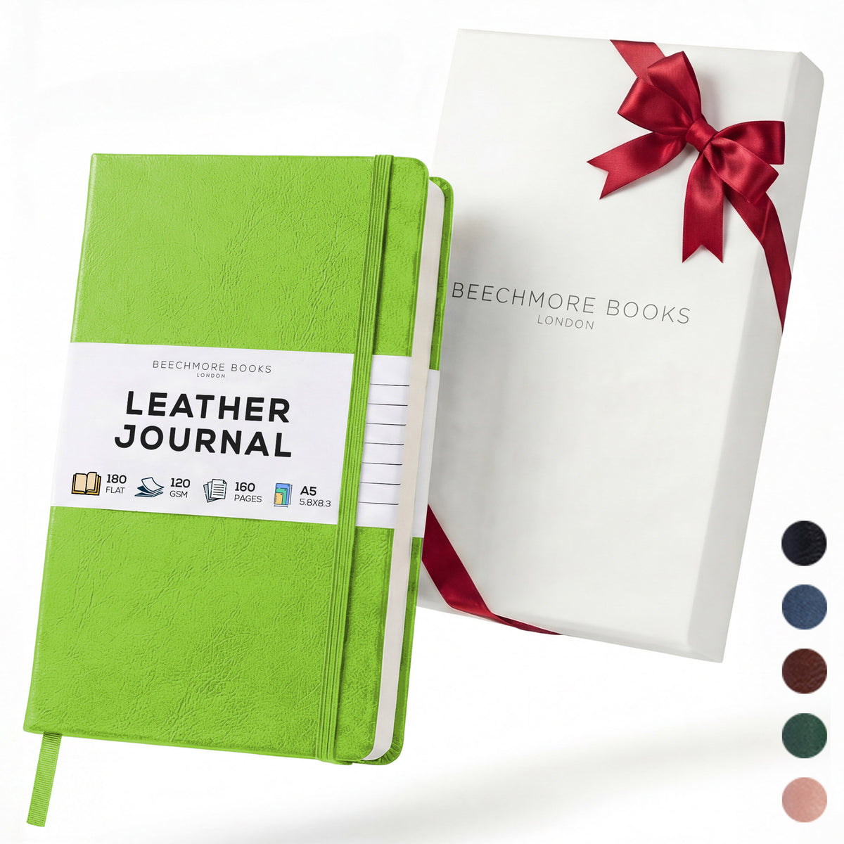 A5 Ruled Notebook - Bright Lime