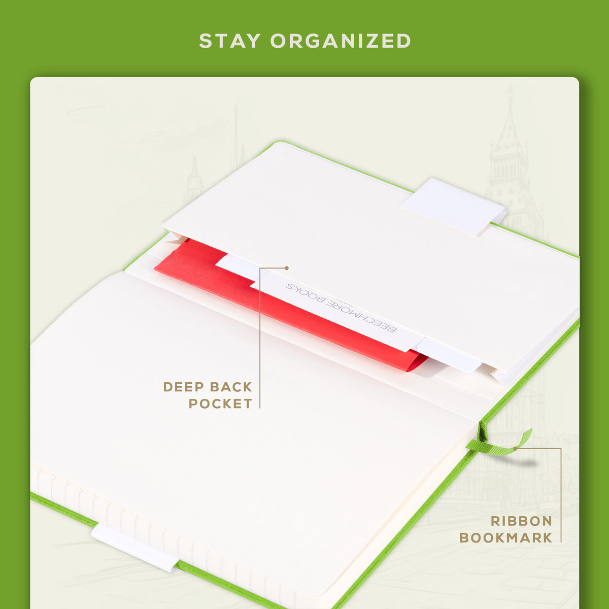 A5 Ruled Notebook - Bright Lime