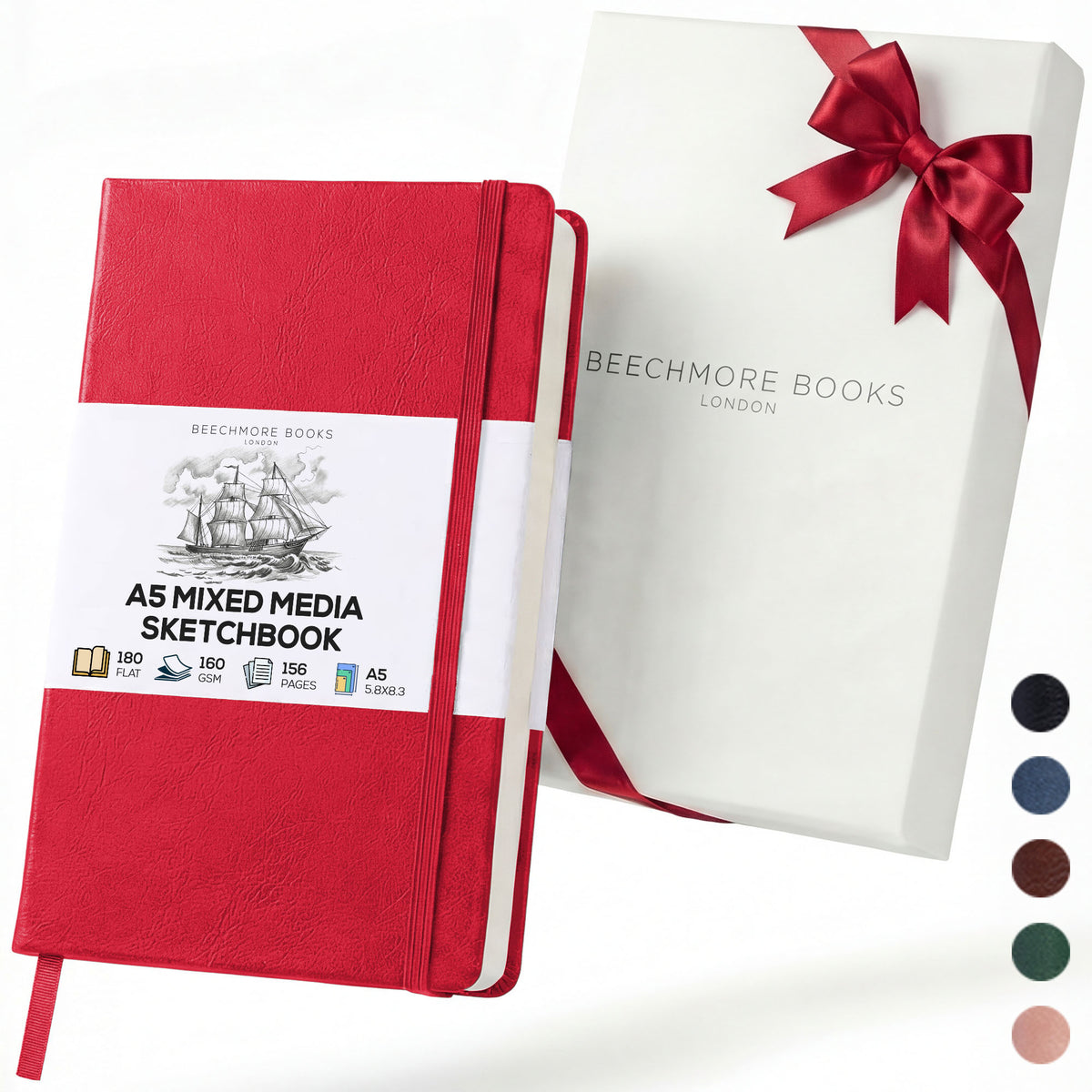 A5 Sketchbook - Scarlet Red
