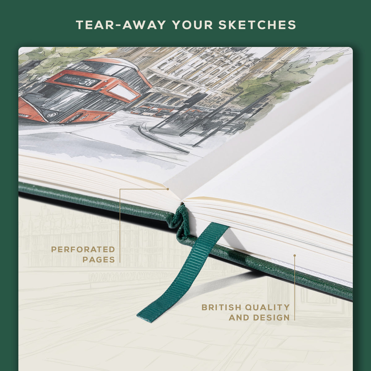 A5 Sketchbook - Dartmouth Green