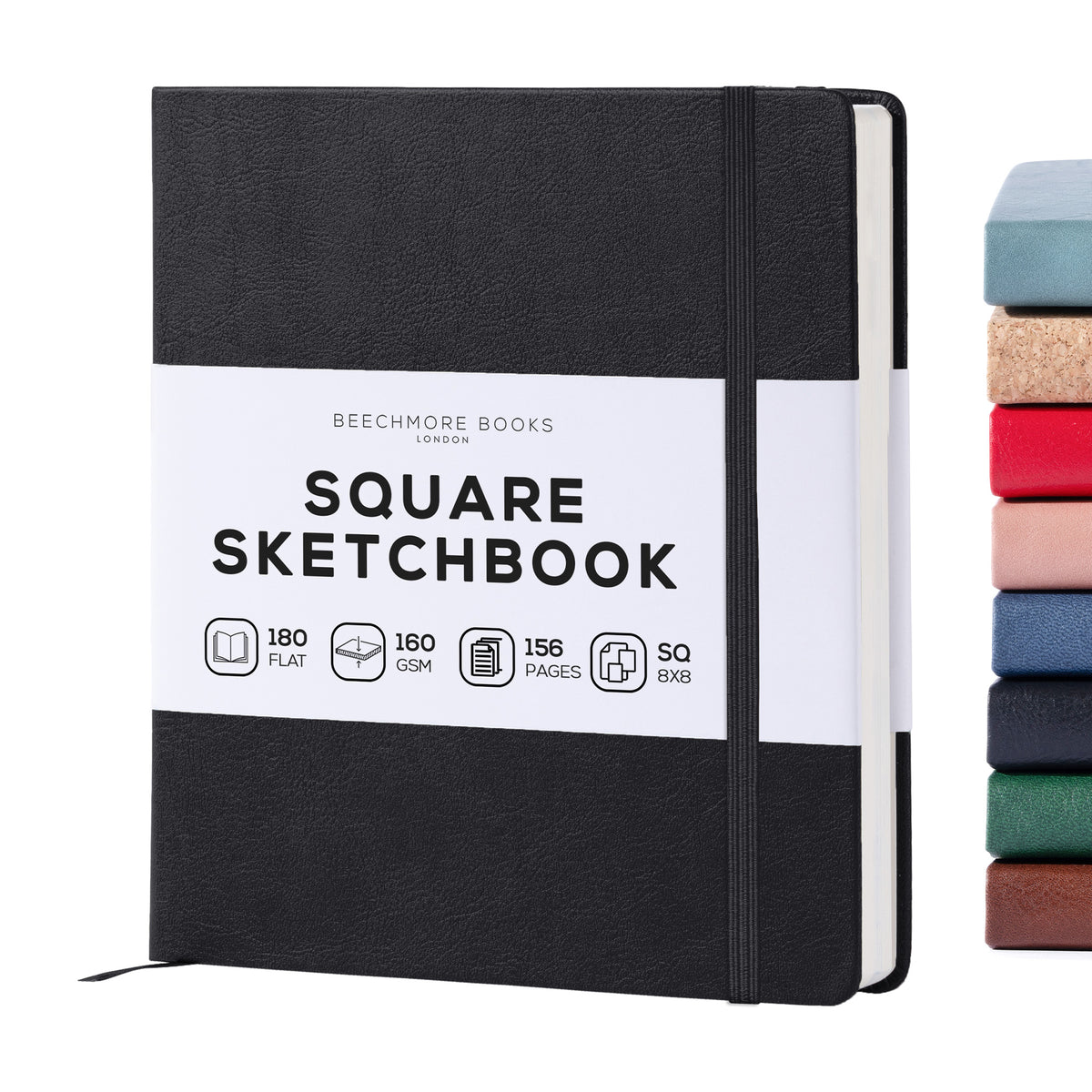 Art Square Sketchbook - Charcoal Black