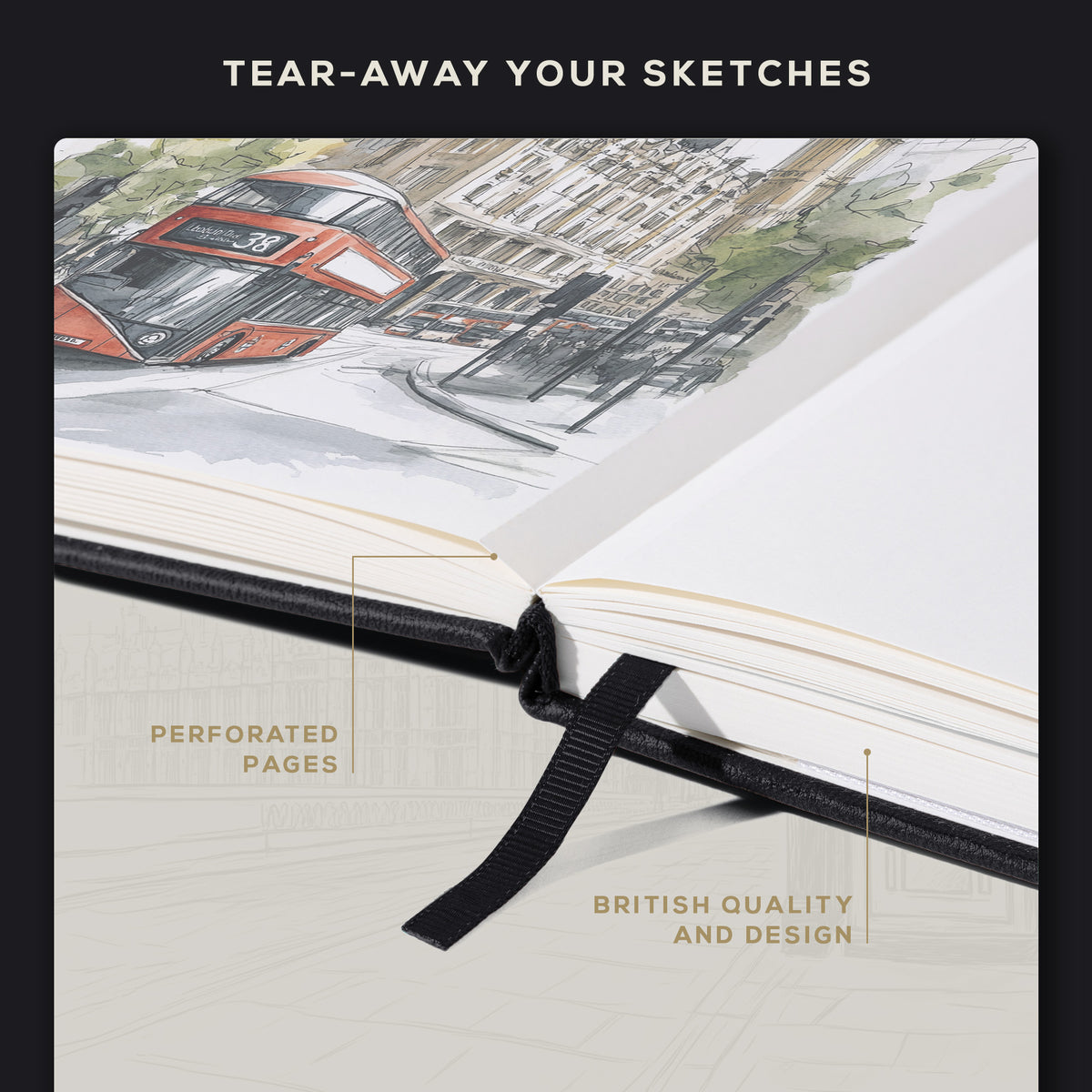 A5 Sketchbook - Charcoal Black