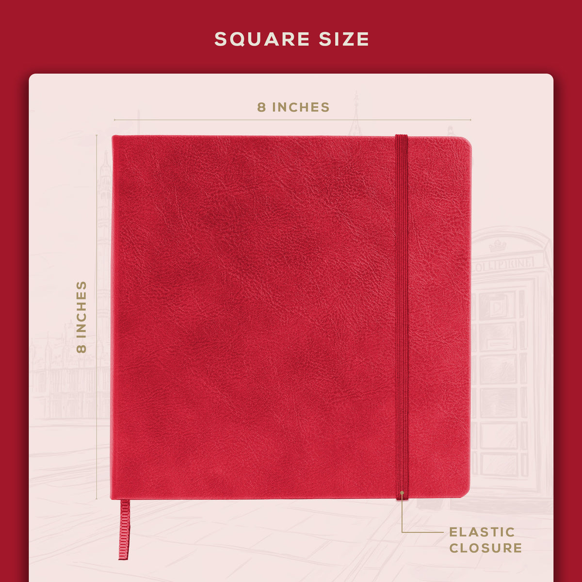 Art Square Sketchbook - Scarlet Red