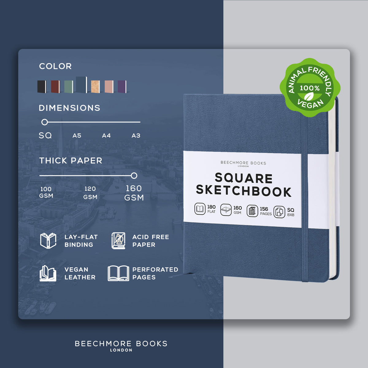 Art Square Sketchbook - Symphony Blue