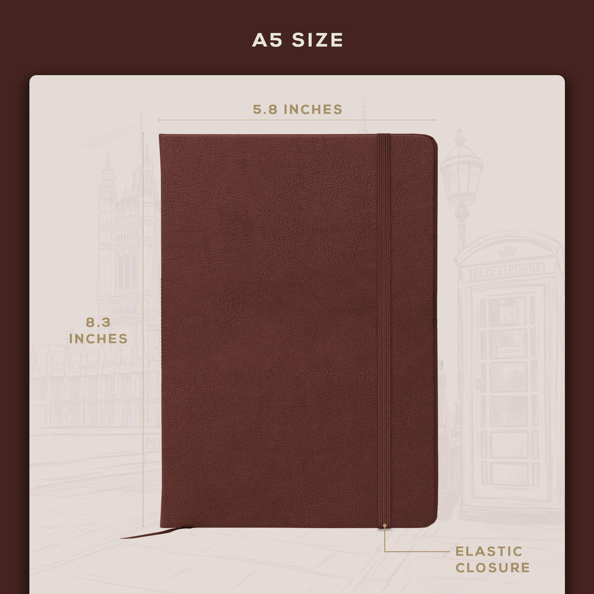 A5 Sketchbook - Chestnut Brown