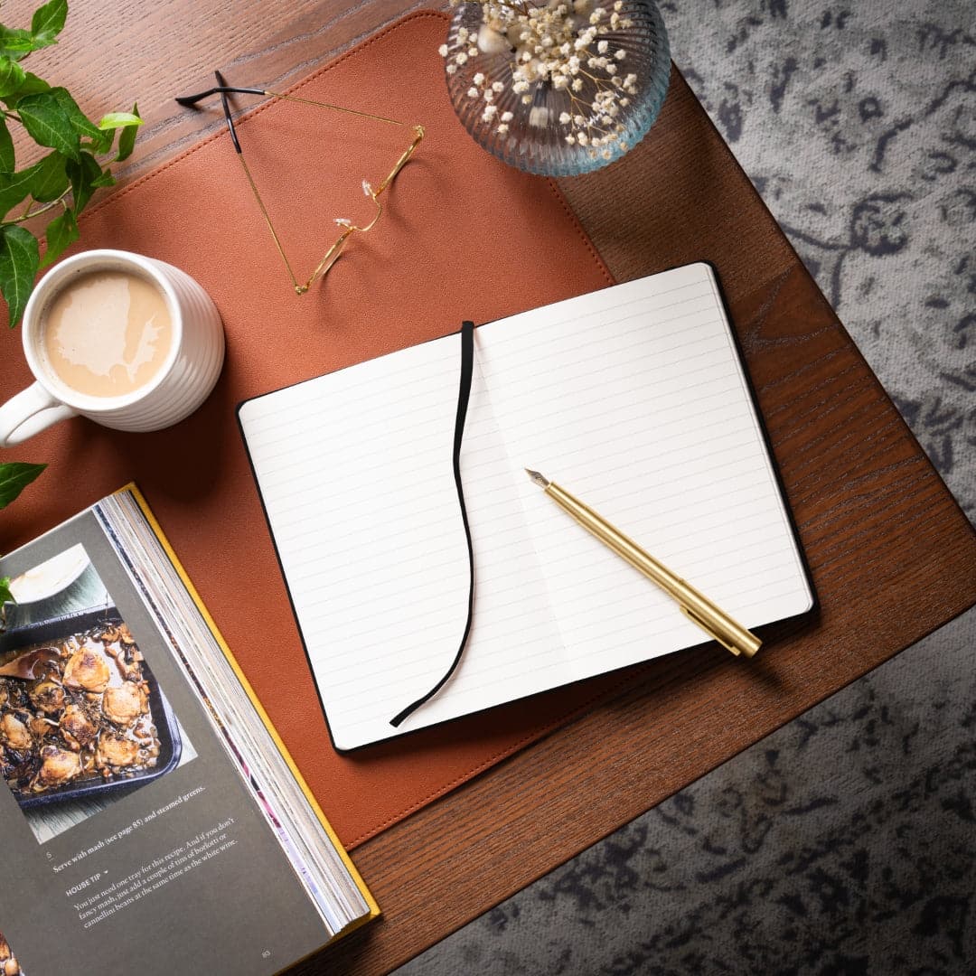 A5 Charcoal Black softcover notebook, where dark sophistication meets everyday writing needs.