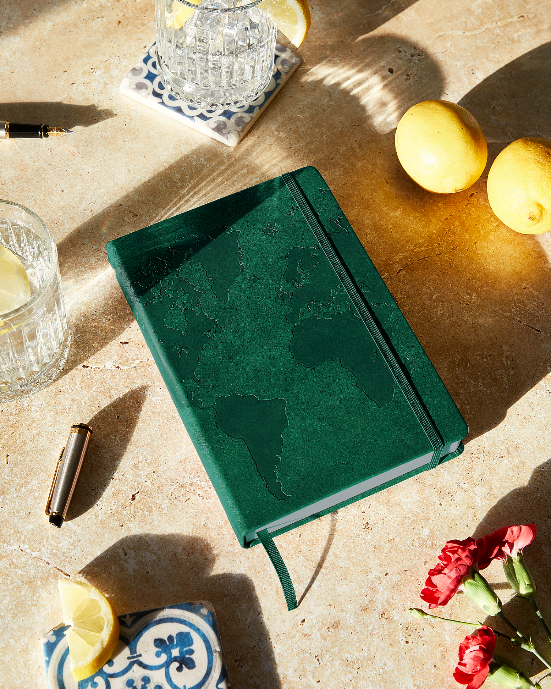 A5 Dartmouth Green travel planner, merging environmental hues with the explorer's spirit.