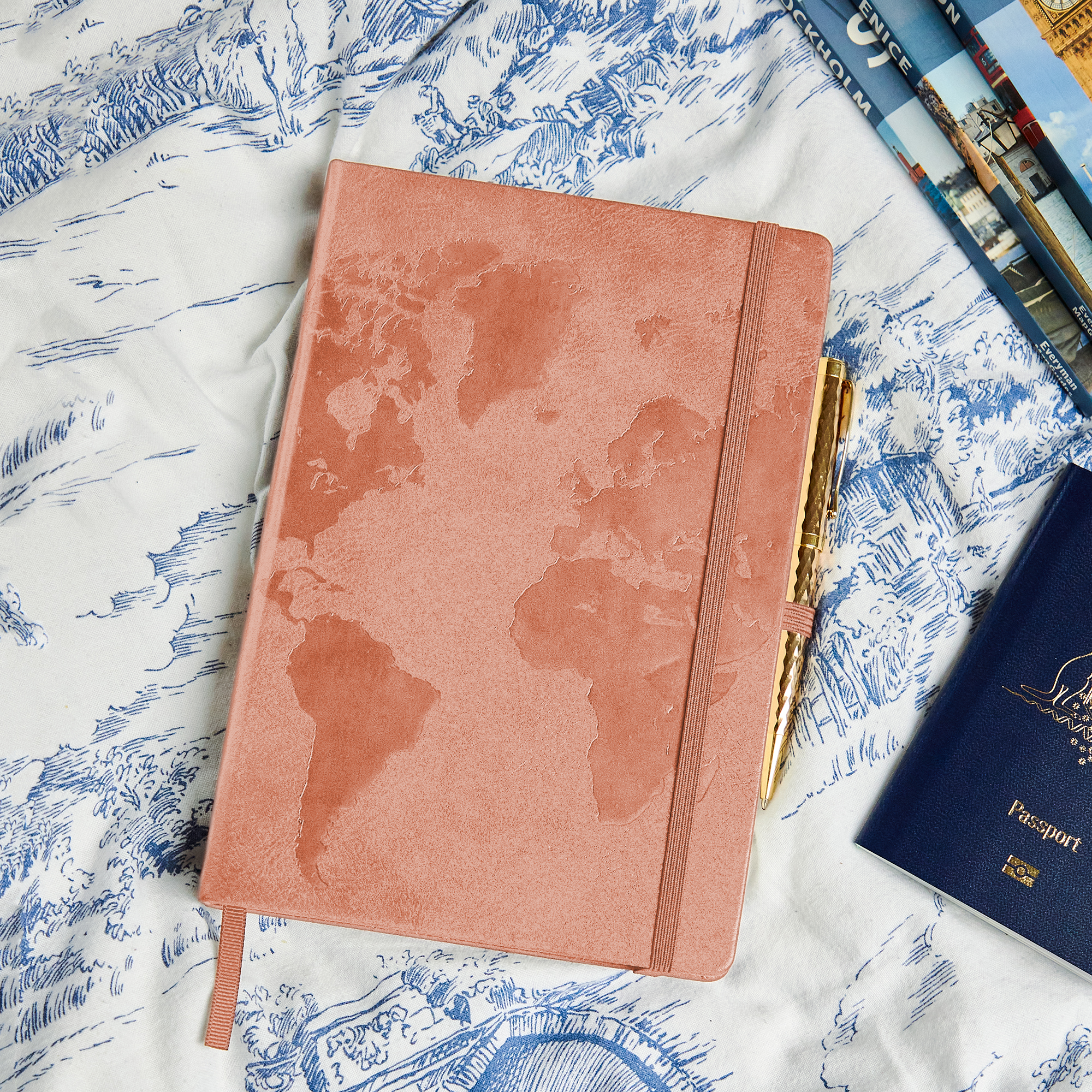 A5 journey journal in sophisticated Rose Wood, a keepsake for the memories you'll make worldwide.