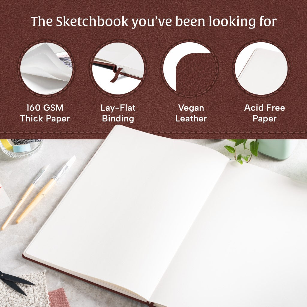 A3 Sketchbook - Chestnut Brown
