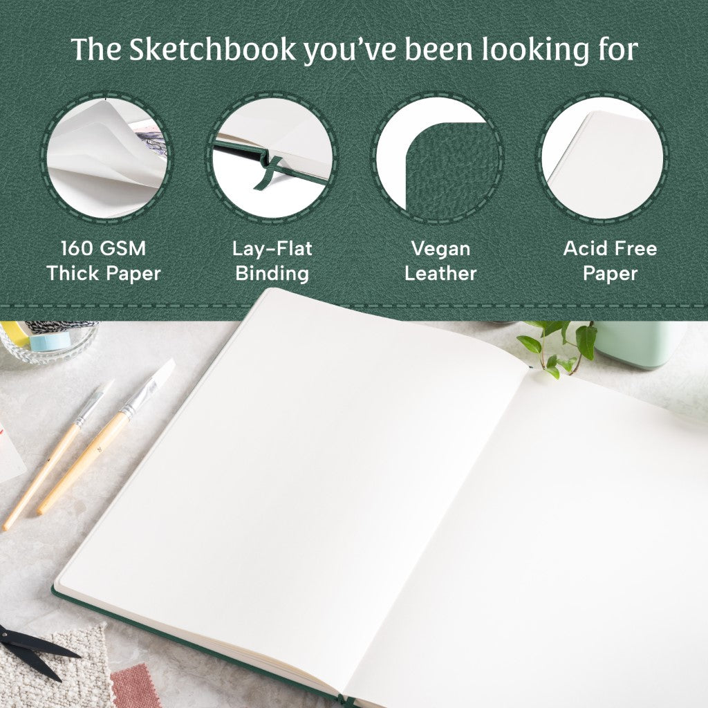 A3 Sketchbook - Dartmouth Green