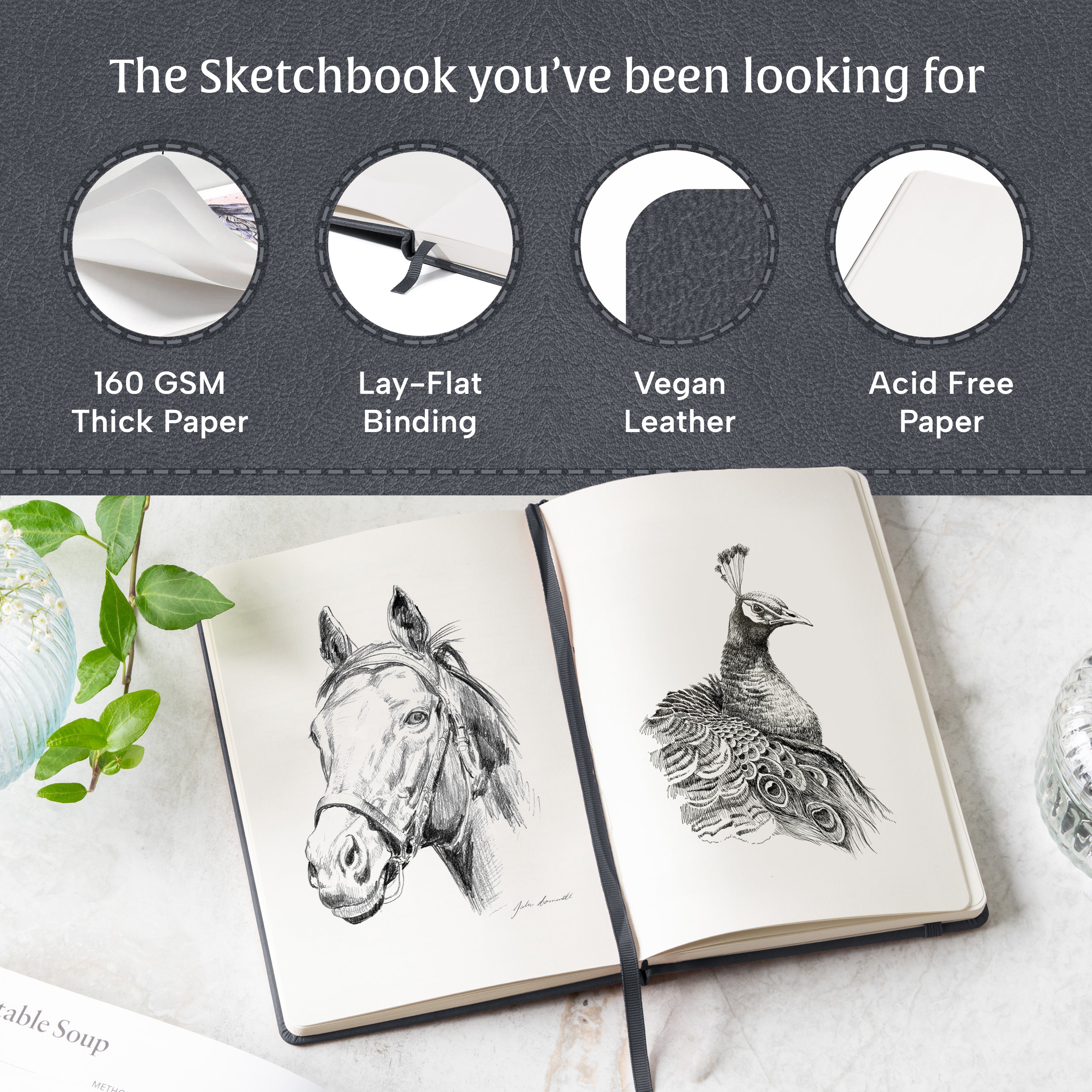 A5 Sketchbook - Graphite Grey