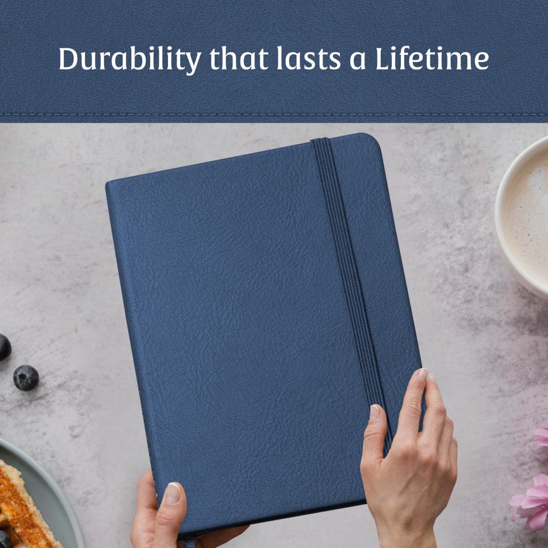 A4 Symphony Blue lined notebook, a tranquil companion for creative thoughts and academic studies.