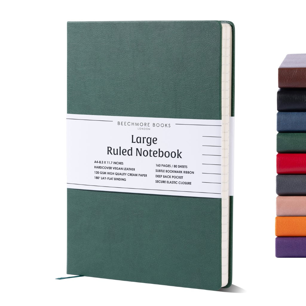 A4 Ruled Notebook - Dartmouth Green