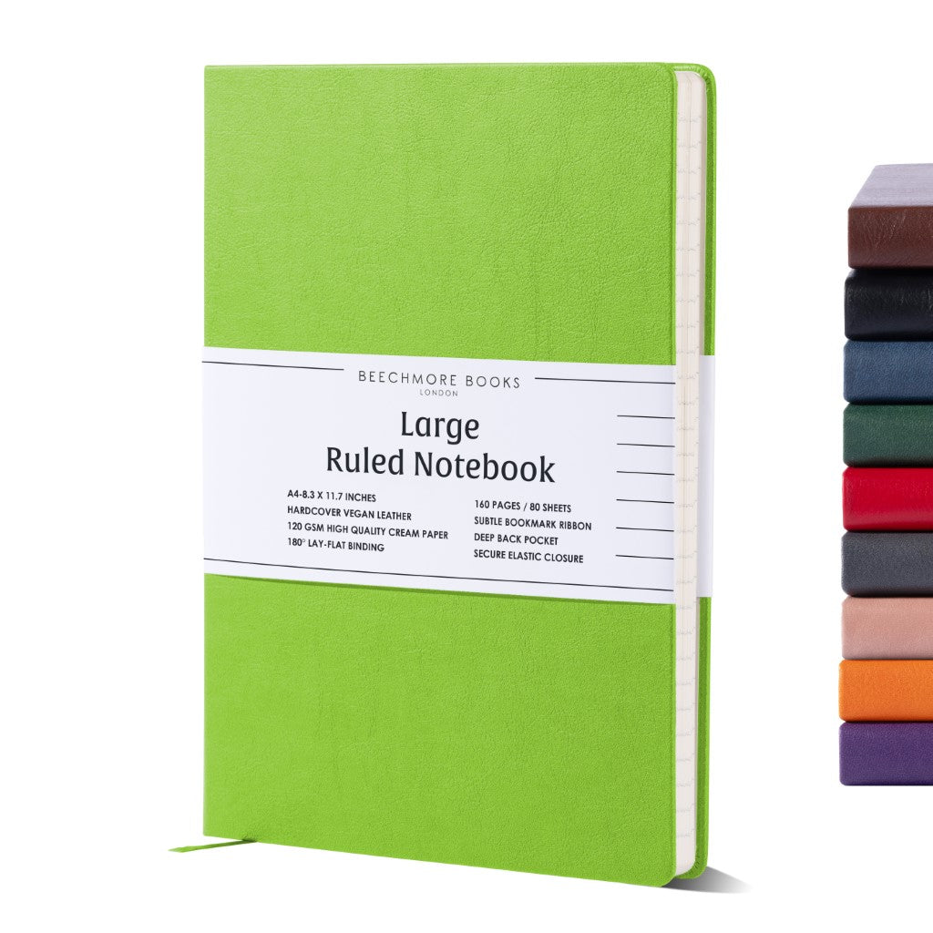 A4 Ruled Notebook - Bright Lime