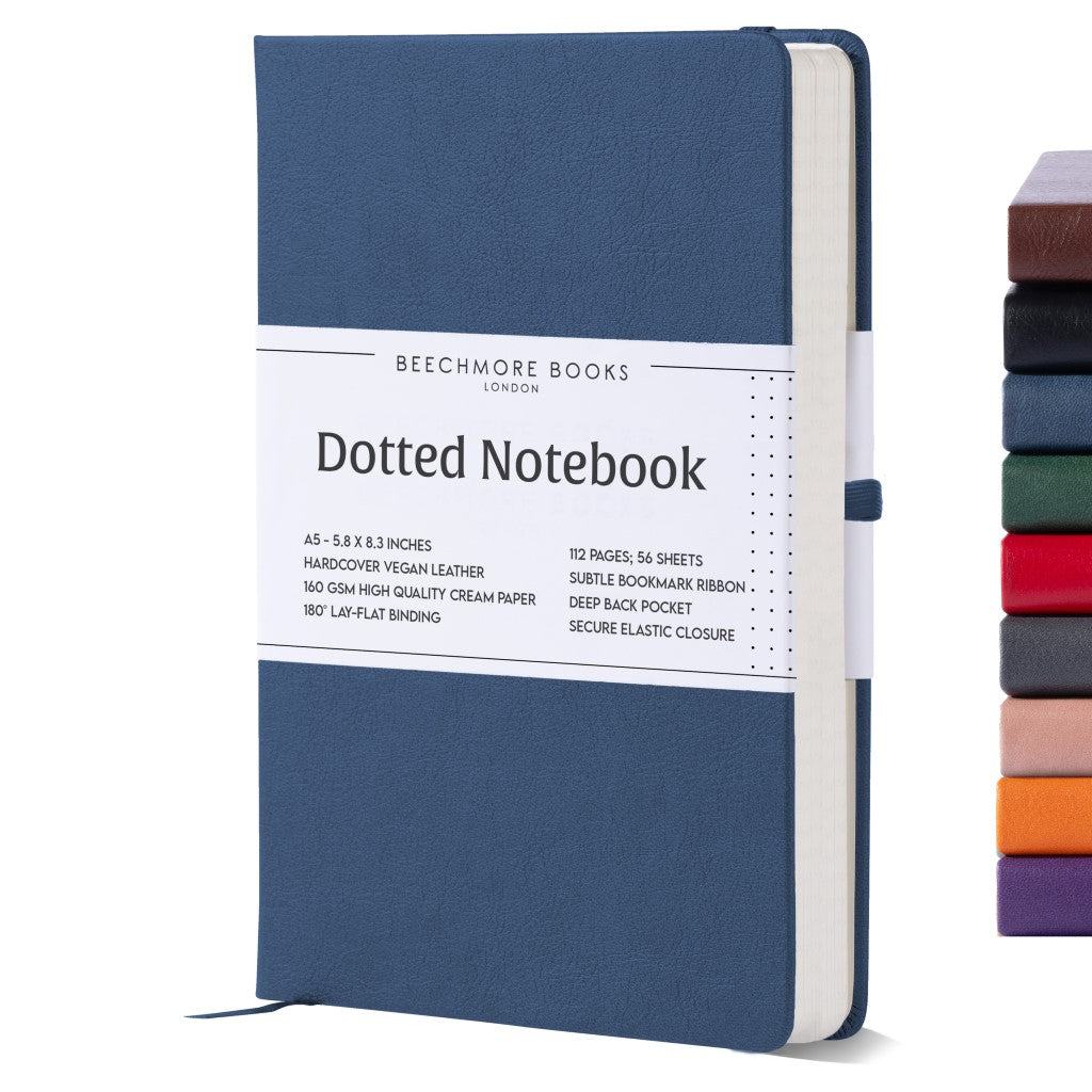 A5 Dotted Notebook - Symphony Blue