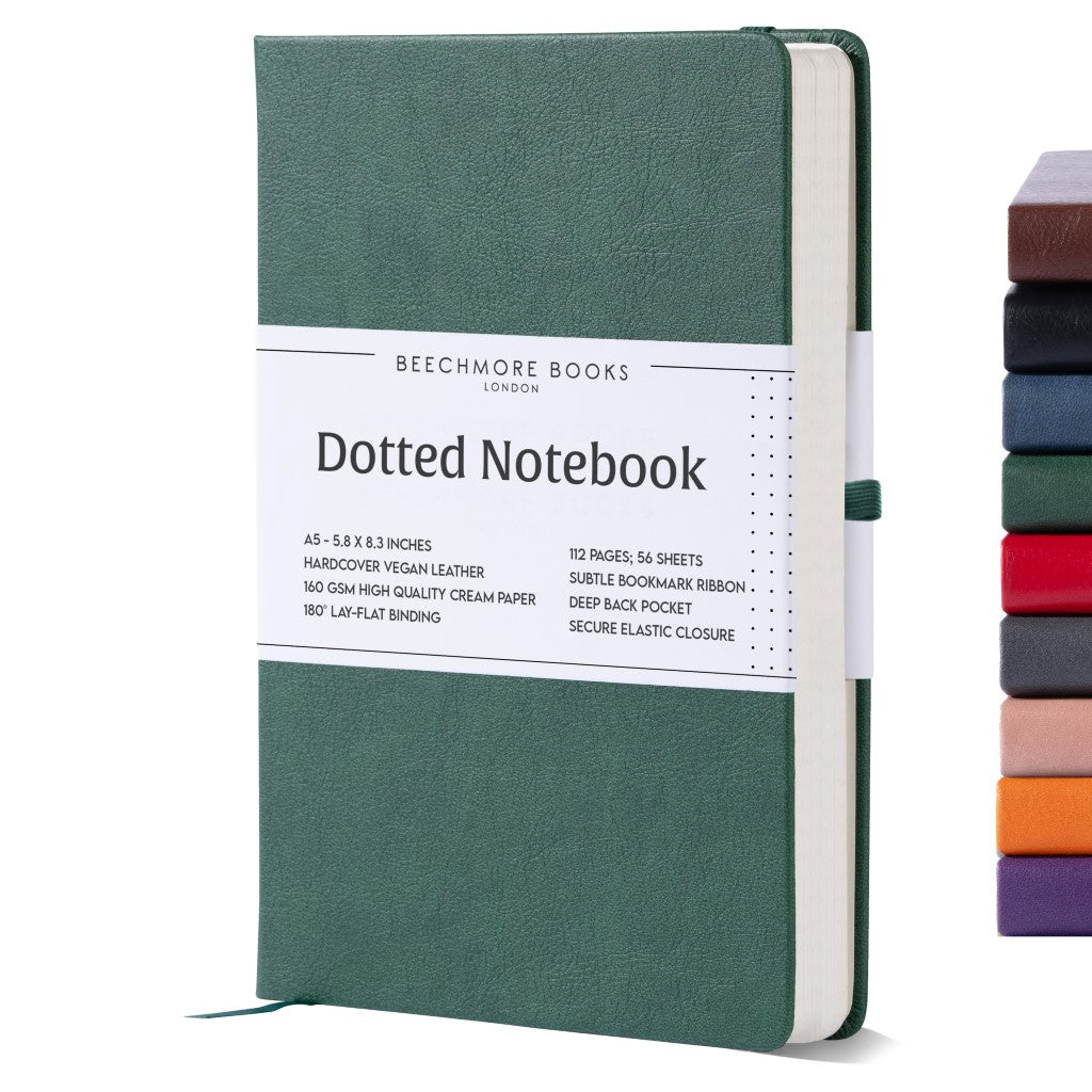 A5 Dotted Notebook - Dartmouth Green