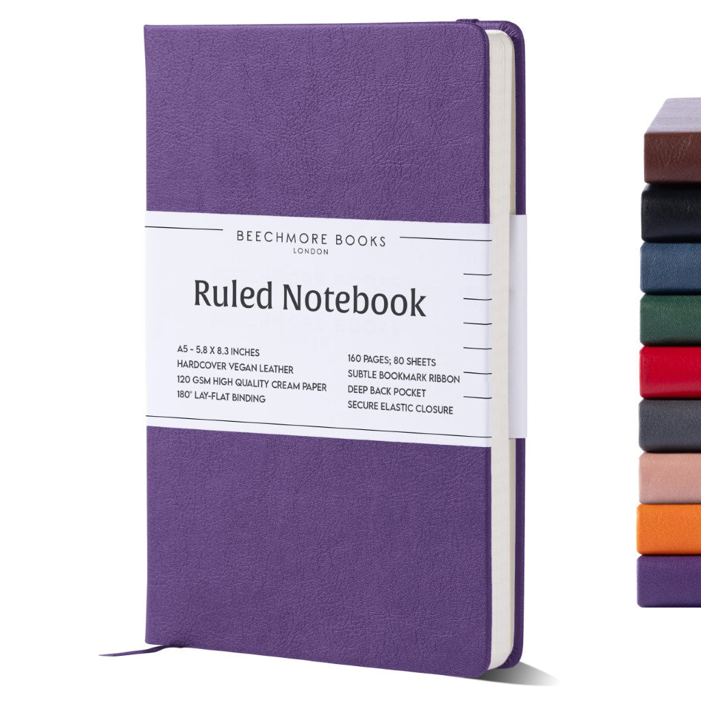 A5 Ruled Notebook - Royal Plum